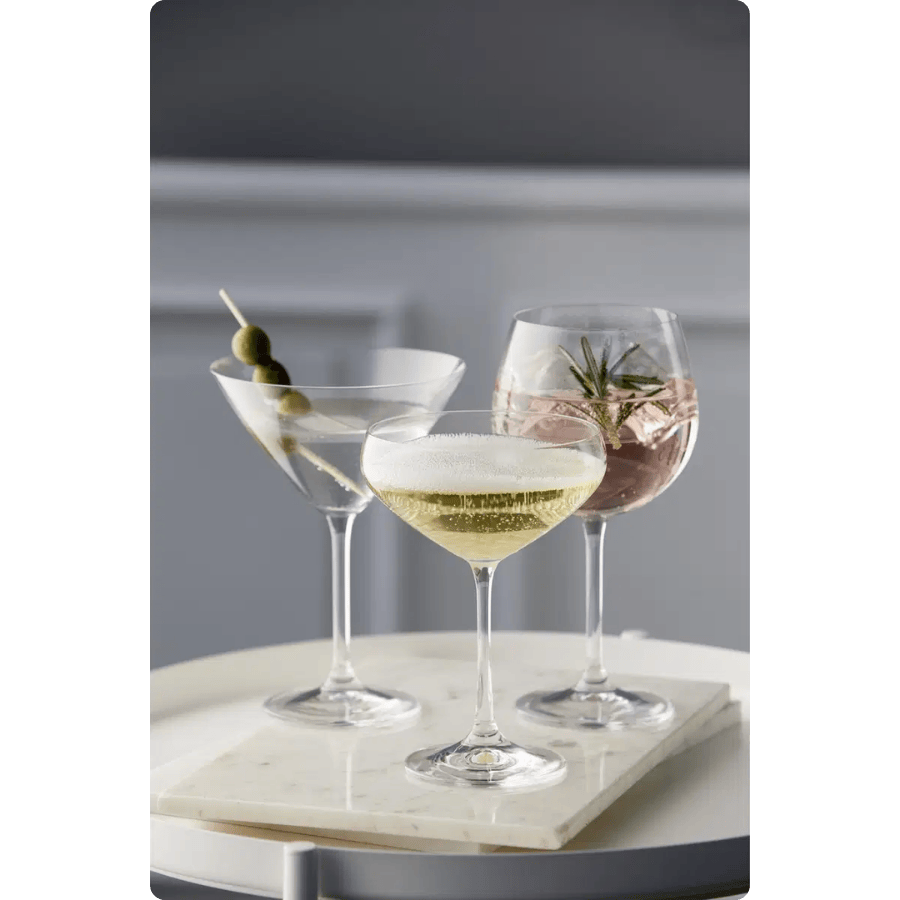 Lyngby Glas Juvel Champagneskål 34 cl 4 stk.